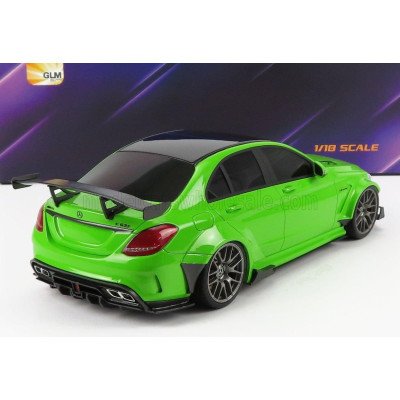 GLM MODELS MERCEDES BENZ C-CLASS C63S AMG DARWINPRO WIDEBODY 2019 - GREEM 1/18