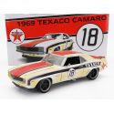 GMP CHEVROLET CAMARO RS COUPE N 18 TEXACO RACING 1969 - WHITE RED BLACK 1/18