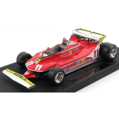 GP REPLICAS FERRARI F1  312T4 N 11 GP MONTECARLO 1979 J.SCHECKTER 1979 WORLD CHAMPION - RED 1/18