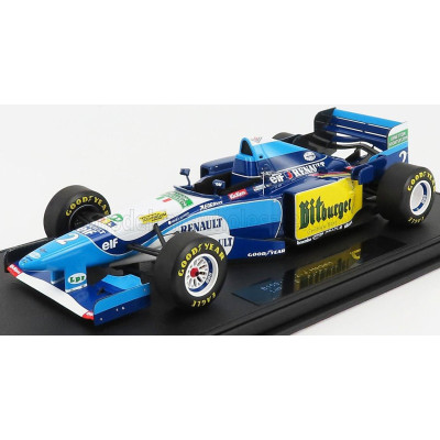 GP REPLICAS BENETTON F1  B195 TEAM MILD SEVEN RENAULT N 2 SEASON 1995 J.HERBERT - BLUE YELLOW 1/18