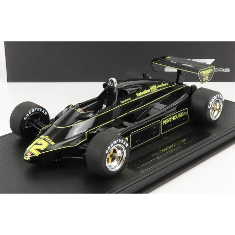 GP REPLICAS LOTUS F1  91 N 12 SEASON 1982 N.MANSELL - CON VETRINA - WITH SHOWCASE - BLACK 1/18