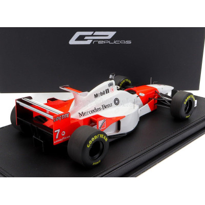 GP REPLICAS McLAREN F1  MP4/11 3.0L V10 TEAM MERCEDES CENTRAL WING N 7 6th MONACO GP 1996 MIKA HAKKINEN - CON VETRINA - WITH SHO