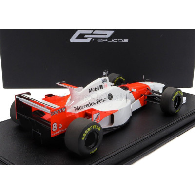 GP REPLICAS McLAREN F1  MP4/11 3.0L V10 TEAM MERCEDES CENTRAL WING N 8 2nd MONACO GP 1996 DAVID COULTHARD - CON VETRINA - WITH S