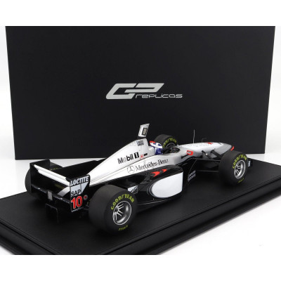 GP REPLICAS McLAREN F1  MP4/12 MERCEDES N 10 WINNER AUSTRALIAN GP (with driver figure) 1997 DAVID COULTHARD - SILVER BLACK 1/18