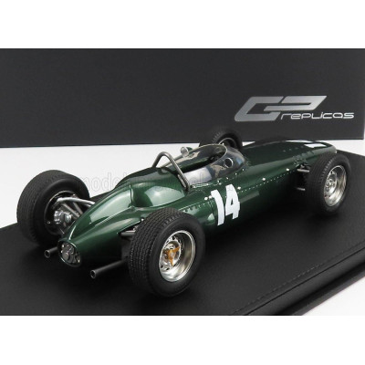 GP REPLICAS BRM F1 P57 BRM TEAM N 14 WINNER ITALIAN GP MONZA WORLD CHAMPION 1962  GRAHAM HILL - CON VETRINA - WITH SHOWCASE - GR