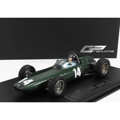 GP REPLICAS BRM F1 P57 BRM TEAM N 14 WINNER ITALIAN GP MONZA WORLD CHAMPION (with pilot figure - dirty version) 1962  GRAHAM HIL