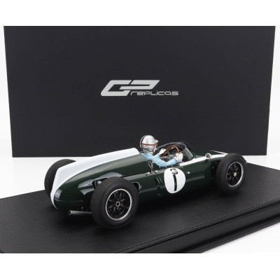GP REPLICAS COOPER F1  T53 N 1 POLE POSITION WINNER BRITISH SILVERSTONE GP WORLD CHAMPION (with pilot figure) 1960 JACK BRABHAM