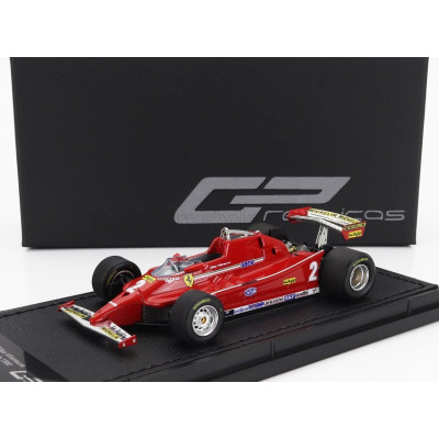 GP REPLICAS FERRARI F1  126C N 2 QUALIFYNG MONZA GP ITALY 1980 GILLES VILLENEUVE - RED 1/43
