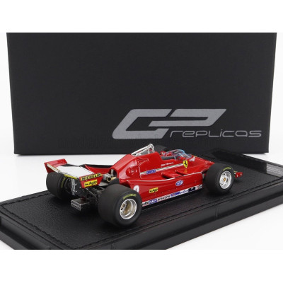 GP REPLICAS FERRARI F1  126C N 2 QUALIFYNG MONZA GP ITALY 1980 GILLES VILLENEUVE - RED 1/43