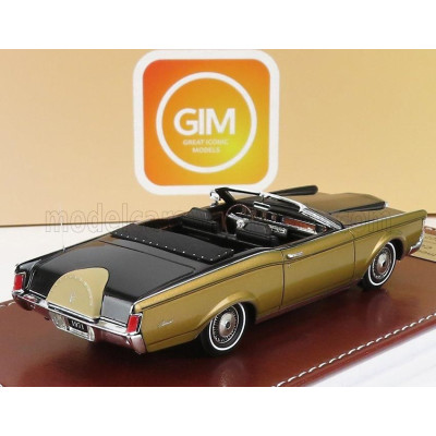 GREAT ICONIC MODELS LINCOLN CONTINENTAL MARK III CONVERTIBLE 1971 - BLACK GOLD 1/43
