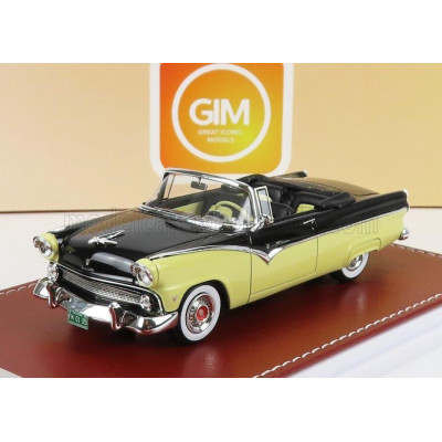 GREAT ICONIC MODELS FORD USA FAIRLANE SUNLINER CABRIOLET 1955 - BLACK GOLDENROD 1/43