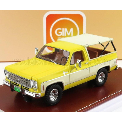 GREAT ICONIC MODELS CHEVROLET BLAZER K5 1973 OPEN TOP - YELLOW WHITE 1/43