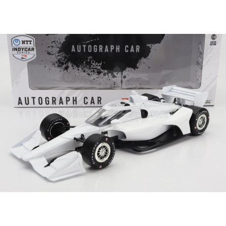 GREENLIGHT CHEVROLET N 0 INDIANAPOLIS INDY 500 INDYCAR SERIES AUTOGRAPH CAR VERSION 2022 - WHITE 1/18