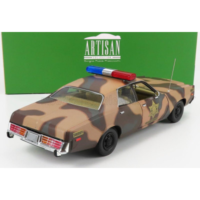 GREENLIGHT DODGE MONACO HAZZARD POLICE HAZZARD COUNTY 1978 - CAMOUFLAGE 1/18