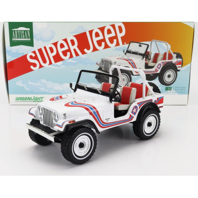 GREENLIGHT JEEP CJ-5 SUPER JEEP 1973 - WHITE 1/18