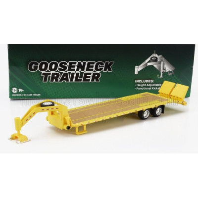 GREENLIGHT TRAILER TRAILER PIANALE FOR TRUCK - RIMORCHIO - YELLOW 1/64