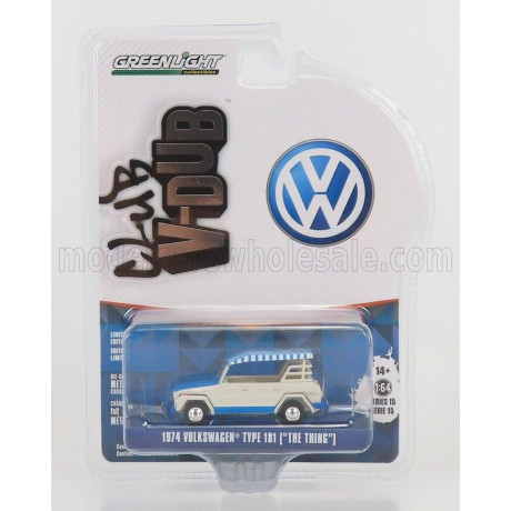 GREENLIGHT VOLKSWAGEN TYPE 181 CABRIOLET CLOSED 1974 - WHITE 1/64
