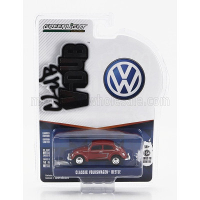 GREENLIGHT VOLKSWAGEN BEETLE MAGGIOLINO KAFER 1945 - RED 1/64