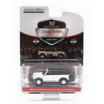 GREENLIGHT FORD USA BRONCO 66 FIRST EDITION 2021 - WHITE BLACK 1/64