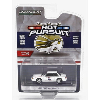 GREENLIGHT FORD USA MUSTANG SSP LOUISIANA STATE POLICE 1993 - WHITE 1/64