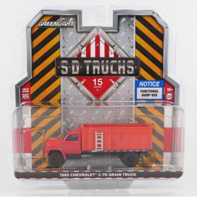 GREENLIGHT CHEVROLET C-70 TRUCK 2-ASSI 1980 - RED 1/64