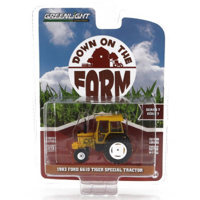 GREENLIGHT FORD USA 6610 TRACTOR TIGER SPECIAL 1983 - YELLOW 1/64