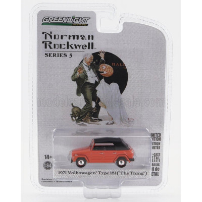 GREENLIGHT VOLKSWAGEN TYPE 181 THING 1971 - ORANGE BLACK 1/64
