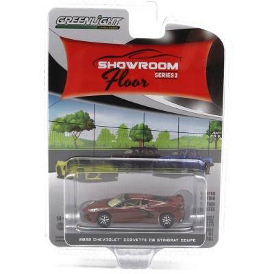 GREENLIGHT CHEVROLET CORVETTE C8 STINGRAY COUPE 2022 - BROWN 1/64