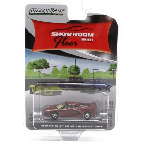 GREENLIGHT CHEVROLET CORVETTE C8 STINGRAY COUPE 2022 - BROWN 1/64