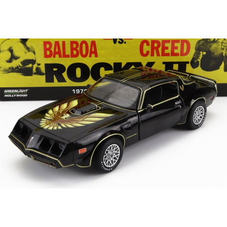 GREENLIGHT PONTIAC FIREBIRD TRANS AM 1979 - ROCKY II MOVIE - BLACK GOLD 1/24
