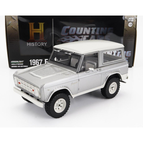 GREENLIGHT FORD USA BRONCO 1967 - COUNTING CARS - SILVER 1/24
