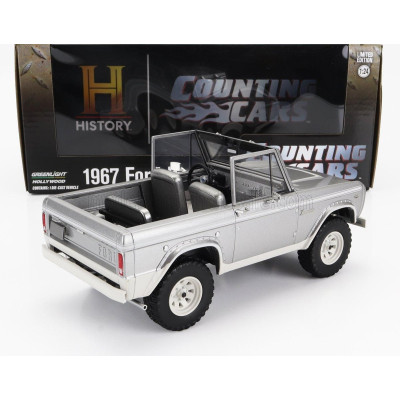 GREENLIGHT FORD USA BRONCO 1967 - COUNTING CARS - SILVER 1/24
