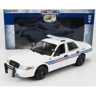 GREENLIGHT FORD USA CROWN VICTORIA POLICE INTERCEPTOR DETROIT 2008 - WHITE 1/24