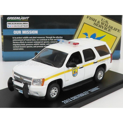 GREENLIGHT CHEVROLET TAHOE POLICE U.S. FISH & WILDLIFE SERVICE 2012 - WHITE 1/43