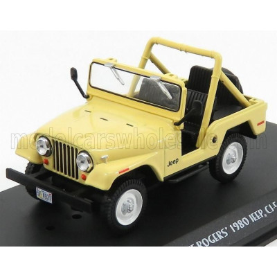 GREENLIGHT JEEP CJ-5 OPEN 1976 - CHARLIE'S ANGELS (JULIE ROGER CAR) - BEIGE 1/43