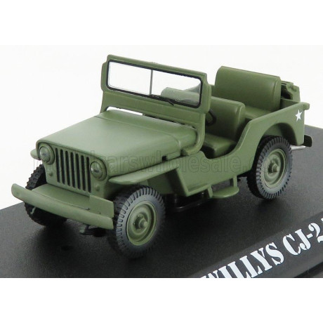 GREENLIGHT JEEP WILLYS CJ-2A OPEN 1949 - M-A-S-H - MILITARY GREEN 1/43