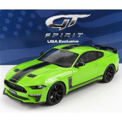 GT SPIRIT FORD USA MUSTANG COUPE 5.0 R-SPEC RHD 2020 - LIGHT GREEN BLACK 1/18