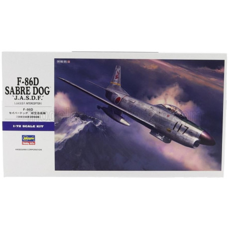 HASEGAWA NORTH AMERICAN F-86F SABRE DOG J.A.S.D.F. MILITARY AIRPLANE 1961 1/72