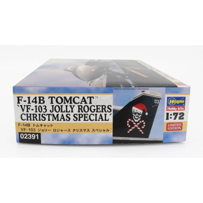 HASEGAWA GRUMMAN F-14A TOMCAT VF-103 JOLLY ROGERS CHRISTMAS SPECIAL MILITARY AIRPLANE 1974 1/72