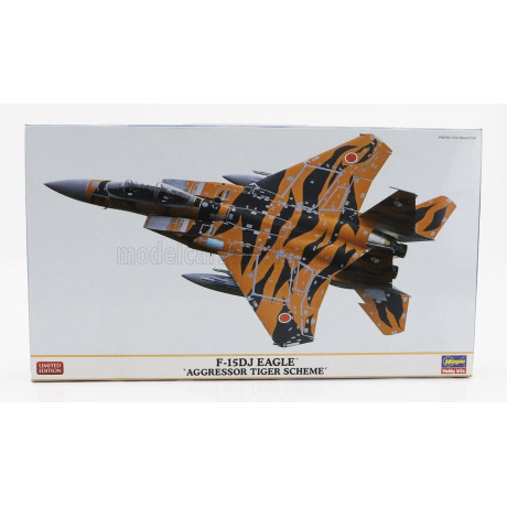HASEGAWA McDONNEL DOUGLAS F-15DJ EAGLE AGGRESSOR TIGER SCHEME MILITARY AIRPLANE 1988 1/72