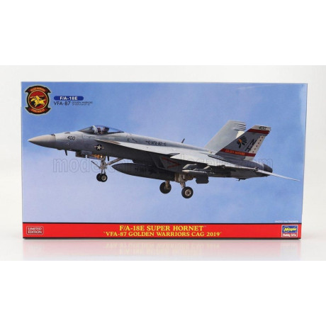 HASEGAWA GRUMMAN F/A-18E SUPER HORNET VFA-87 GOLDEN WARRIORS CAG AIRPLANE MILITARY  2019 1/72