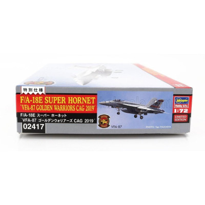 HASEGAWA GRUMMAN F/A-18E SUPER HORNET VFA-87 GOLDEN WARRIORS CAG AIRPLANE MILITARY  2019 1/72