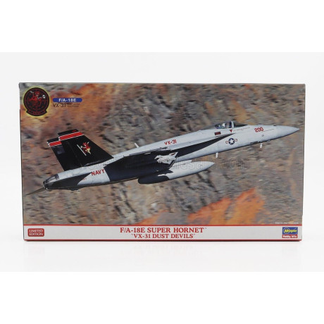 HASEGAWA BOEING F/A-18E SUPER HORNET VX-31 DUST DEVILS AIRPLANE MILITARY 1995 1/72