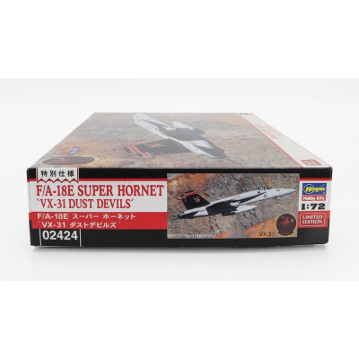 HASEGAWA BOEING F/A-18E SUPER HORNET VX-31 DUST DEVILS AIRPLANE MILITARY 1995 1/72