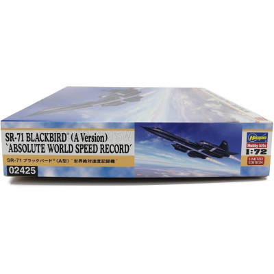 HASEGAWA LOCKHEED MARTIN MILITARY SR-71 A VERSION BLACKBIRD AIRPLANE 1968 1/72