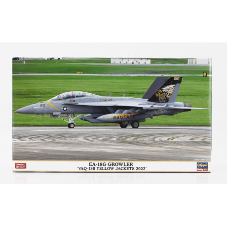 HASEGAWA BOEING EA-18G GROWLER VAQ-138 YELLOW JACKETS MILITARY AIRPLANE 2022 1/72