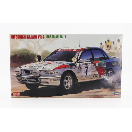 HASEGAWA MITSUBISHI GALANT VR-4 MARTINI RACING N 7 RALLY SAFARI 1992 J.MEADOWS - K.SHINOZUKA 1/24