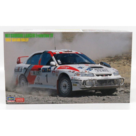 HASEGAWA MITSUBISHI LANCER EVOLUTION IV N 1 SAFARI RALLY 1997 T.MAKINEN - S.HARJANNE 1/24