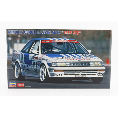 HASEGAWA TOYOTA COROLLA LEVIN AE92 TEAM MINOLTA N 137 JTC SEASON 1988 K.MISAKI 1/24