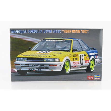 HASEGAWA TOYOTA COROLLA LEVIN AE92 N 18 INTER TEC 1989 T.ASANO - M.HAGIWARA 1/24